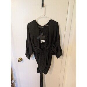 NWT The Kooples Black Kimono Dress Size 2